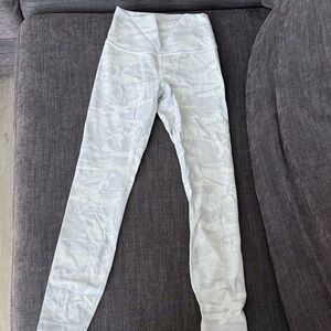 lululemon athletica White Camouflage Leggings